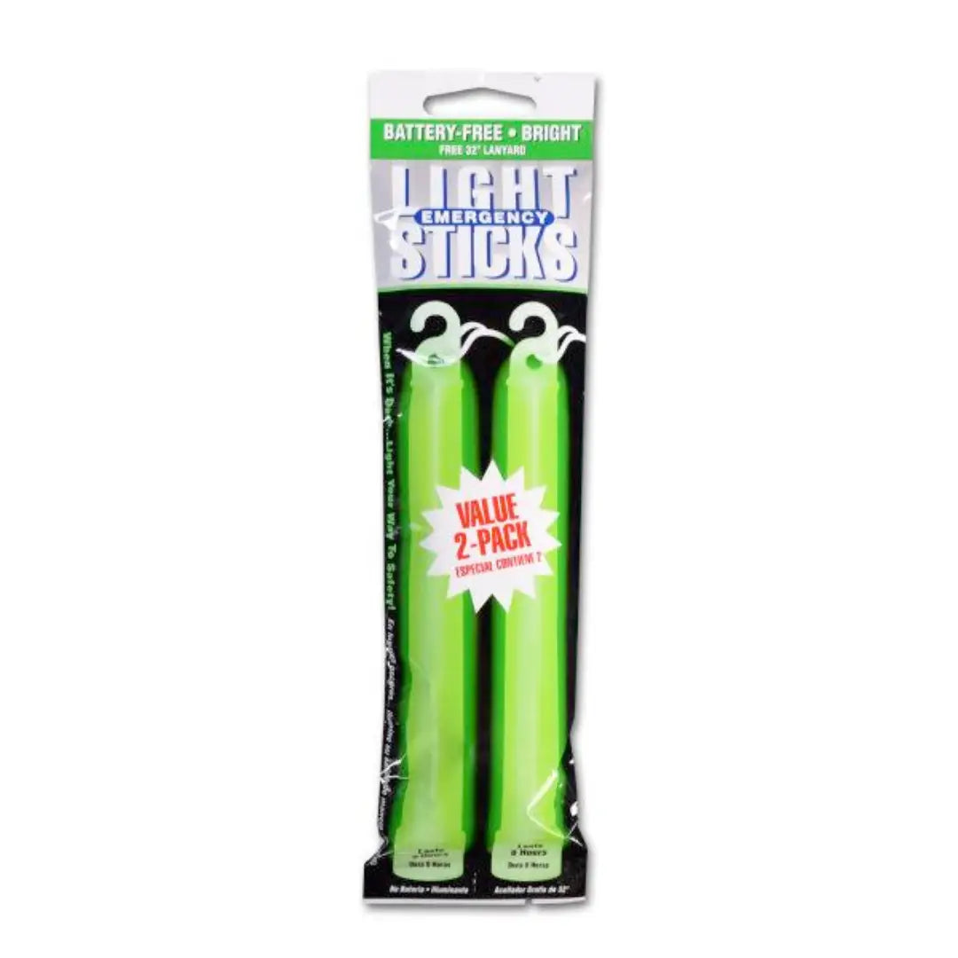 8 Hour Green Lightstick with Lanyard (2 Pack)